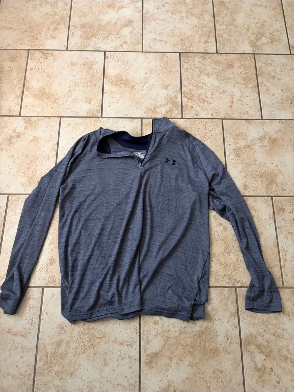 Under Armour Men’s Quarter-Zip Performance Pullover - Heather Gray